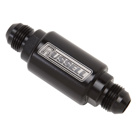 Russell MALE No 6 3IN LENGTH FUEL FILTER BLACK 650133